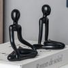 Nordic Light Luxury Style Abstract Figure Home Decoration Ornaments Sitting Posture Statue Crafts Desktop Decor Artworks