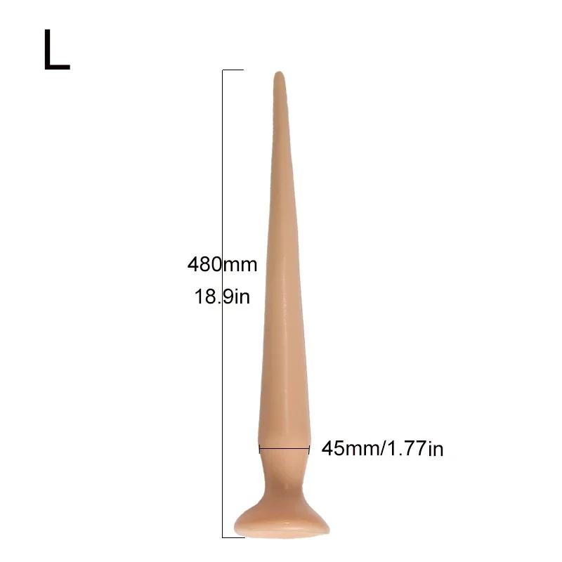 Long Anal Plug Dildo Super Soft Flexible Butt Plug Prostate Massage Anal Dilator Long Dick Ass Sex Toys For Men Women Couples