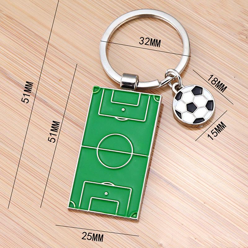 Boisko piłkarskie Piłka nożna Brelok do kluczy Plac zabaw Sport Pamiątka Brelok Ozdoba Breloczki Biżuteria Klub Kibiców Piłkarskich Prezent