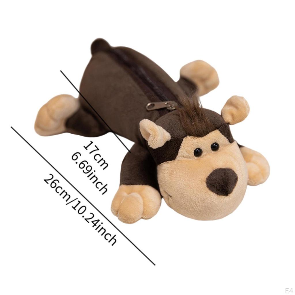 Pencil Case with Zipper, School Supplies, Lightweight Animal Pattern Case, Pouch for