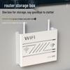 Wireless WiFi Router & TV Set-Top Box Shelf, No-Drill, Wall-Mounted Storage Box
