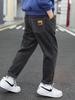 Boys' Corduroy Plus Velvet Winter Pants - New 2025 Style Long Sweatpants for Kids