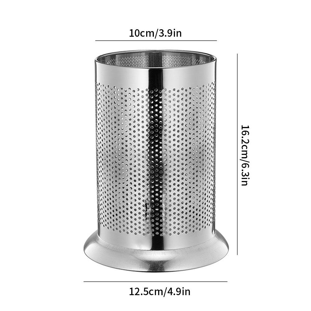 Stainless Steel Chopsticks Holder with Base Three Styles Available Kitchen Storage Organizer for Spoons And Utensils