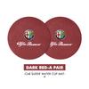 Car Stickers 2pcs Car Coaster Anti Slip Mat Water Cup Pad Accessories For Alfa Romeo GT Stelvio F1 Brera Volante Tonale Gloria D QA4
