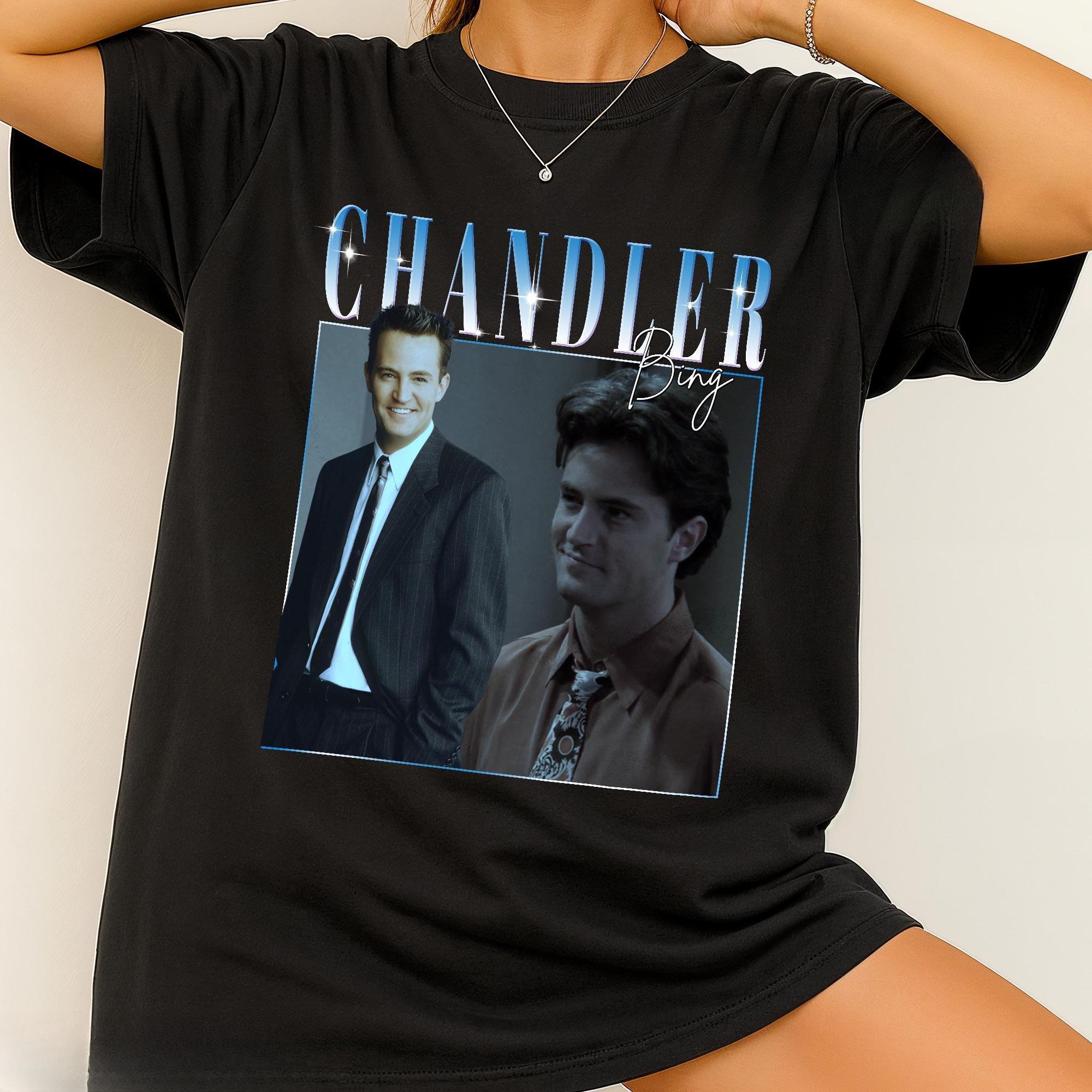 

Chandler Bing Printed Womens Tshirt SpringSummer Fashion Trend Pure Cotton Top Neutral Round Neck Short Sleeve Tshirt S