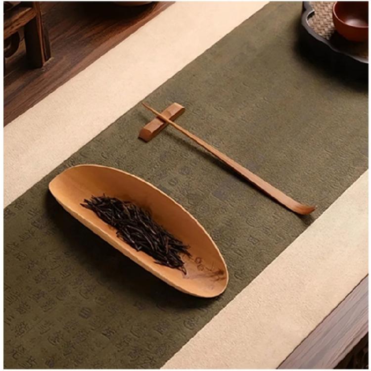 3Pcs Bamboos Teas Utensils Collection Feature Flower Engraving Smooth Craftsmanship For Safe Handling And Pleased Teas Experiences