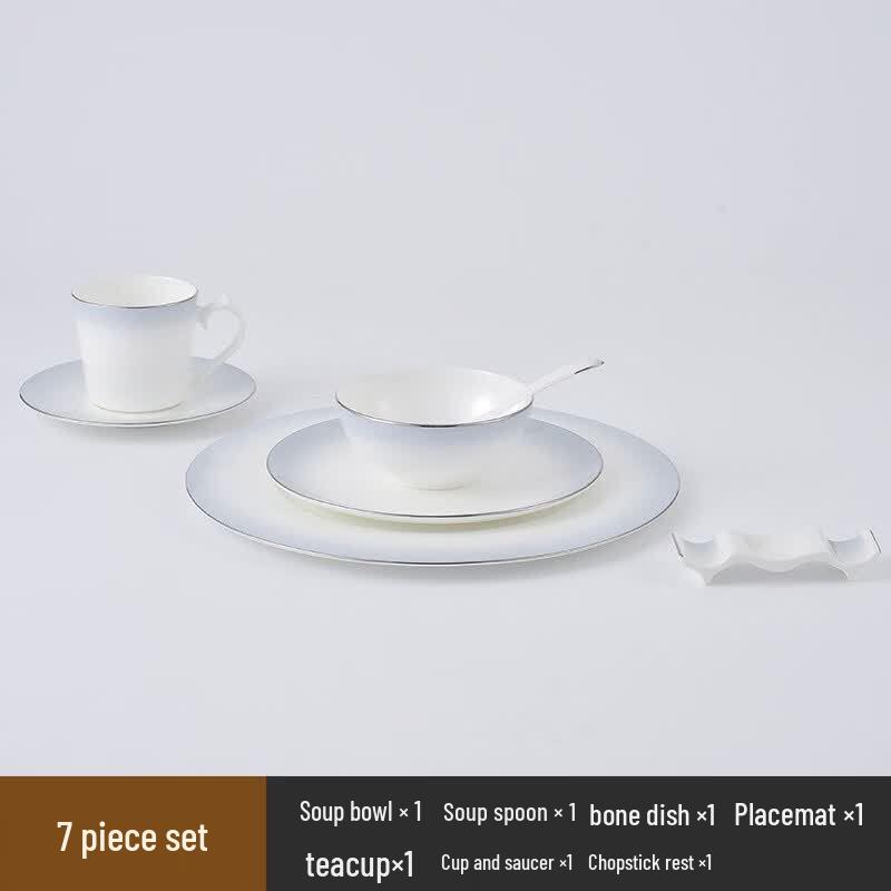 Tian Ya Jing Gradient Grey Ceramic Dinnerware Set