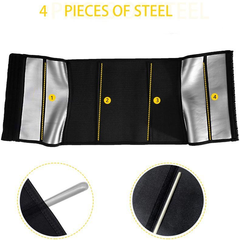 Lover-Beauty Waist Trainer Tummy Control Waist Cincher Corset Women Hourglass Body Shaper Black Polyamide Hook Eye Waist Trimmer