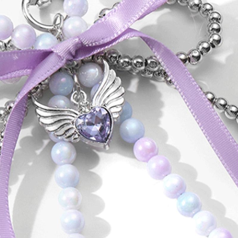 Bowknot Key Ornament Delicate Ribbon Keychain Pendant Aesthetic Key Holder Perfect for Adding a Touch of Elegances