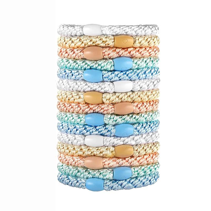 Hair Ties No Damage 10/15PCS Ponytail Holders Elastic Hair Ties for Thick Hair Bands for Women Girls's Braided