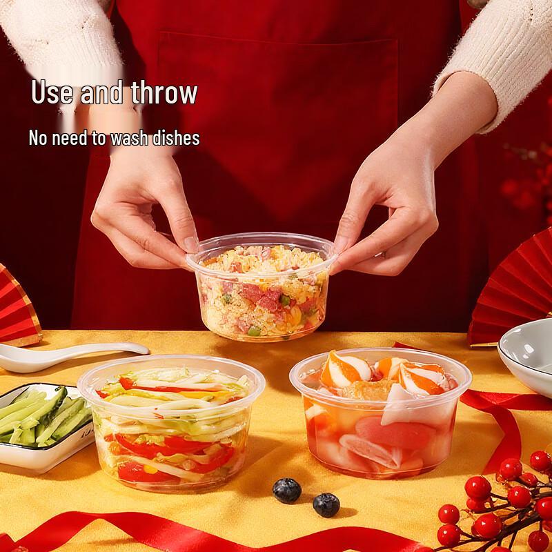 Disposable Microwaveable Round Bowls