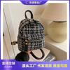 High Value Large Capacity Backpack Women's Bag Winter New Versatile Plaid Small Backpack