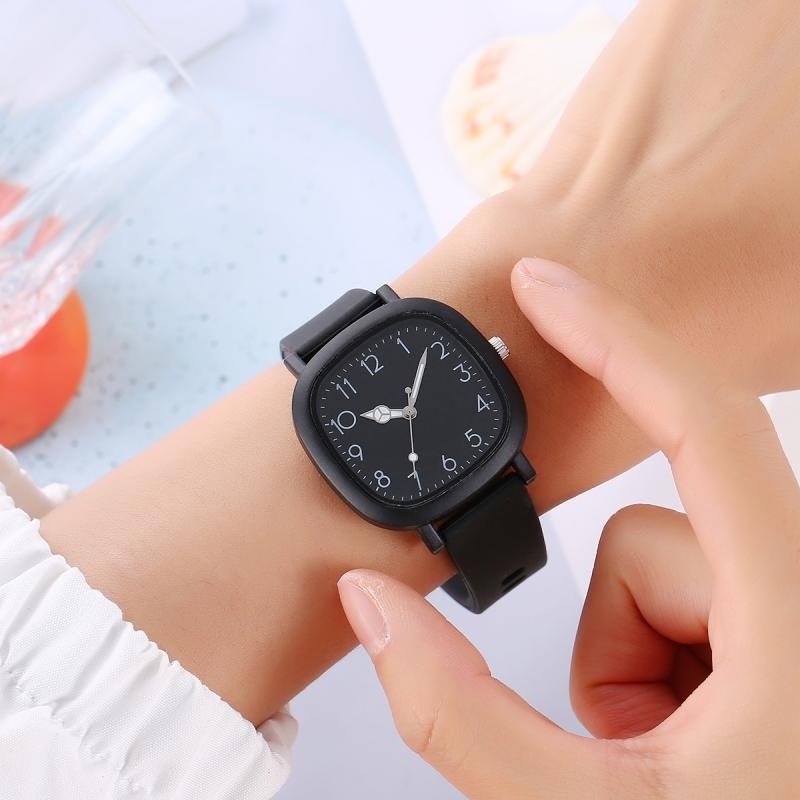 Módní dámské hodinky Silikonový řemínek Náramkové hodinky Quartzové hodinky pro ženy Hodiny Dámské hodinky Dárek Reloj Mujer