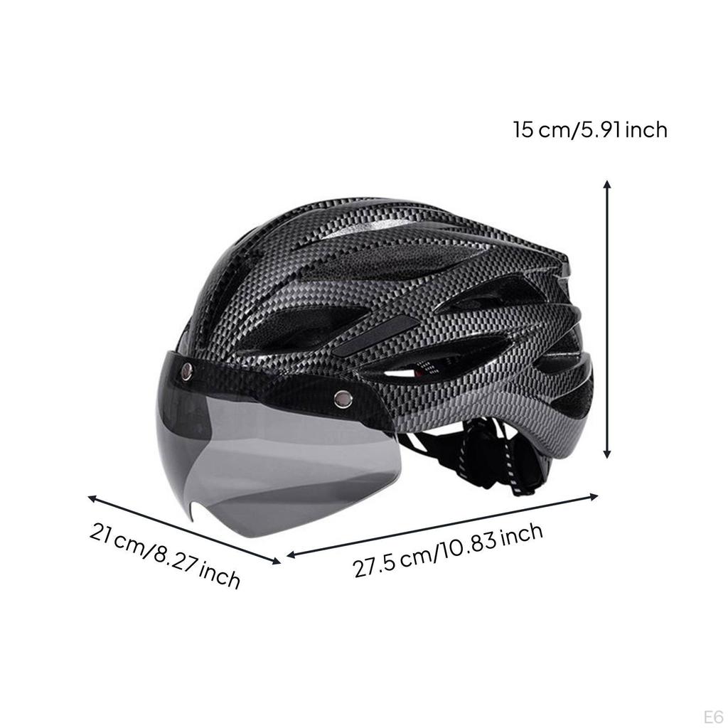 Helmet with Visor Safeguarding Bike Padded for Cyclists