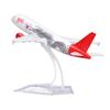 Legierungs-Flugzeugmodell mit stabilem Sockel, simulierter präziser Maßstab, 14 cm Spannweite, Flugzeugmodell