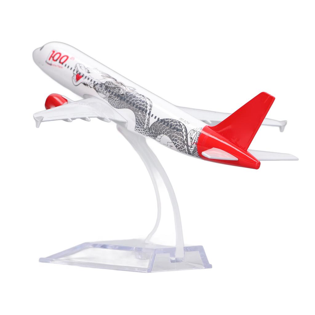 Legierungs-Flugzeugmodell mit stabilem Sockel, simulierter präziser Maßstab, 14 cm Spannweite, Flugzeugmodell