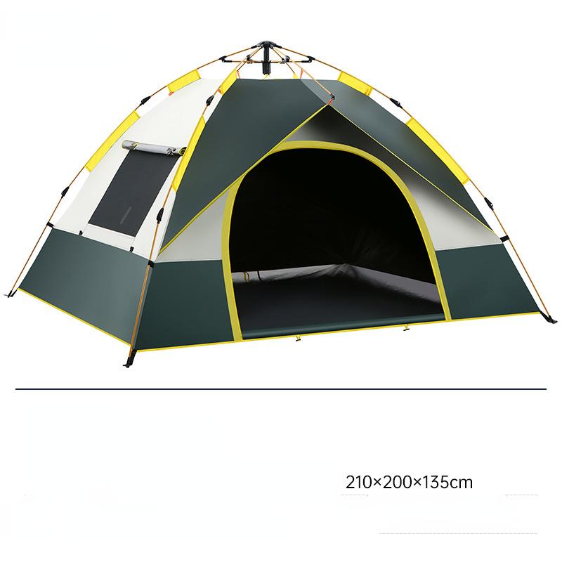 Αυτόματη σκηνή 3-4 ατόμων αδιάβροχη σκηνή κάμπινγκ ατόμων για καταφύγιο στον ήλιο Ταξίδι πεζοπορία Εύκολη άμεση εγκατάσταση Protable Backpacking