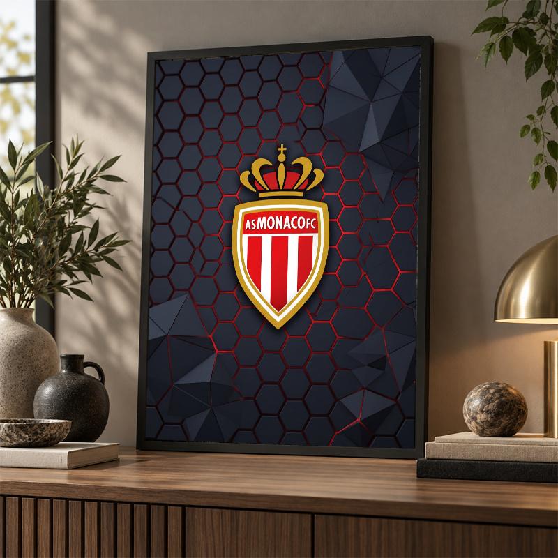 Monaco FC Diamond Painting Kit 5D Full Drill DIY Diamond Mosaic Wall Art Home Decor