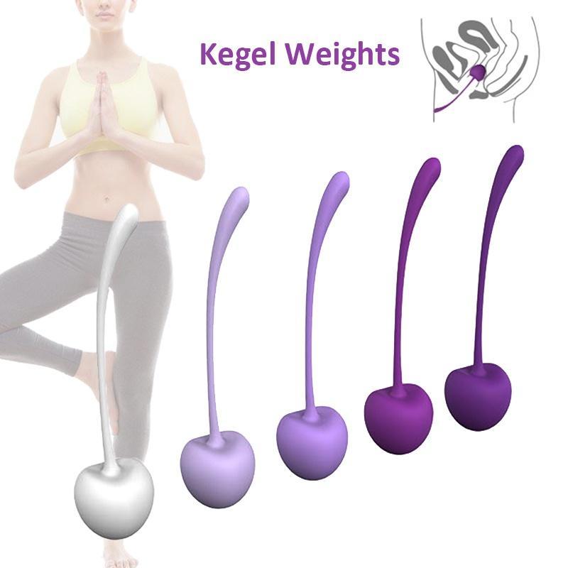 Kegel Ball 5pcs Women Ladies Cherry Kegel Exerciser Tightening Weight Egg Body Enhancing Sex Toy