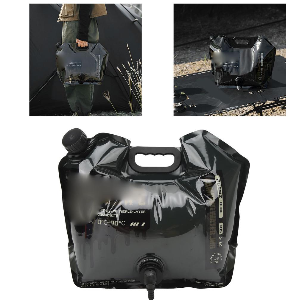 Faltbarer Wasserbehälterbeutel Große Kapazität Tragbar Wiederverwendbar Faltbarer Wasserkrug für Reisen Camping 8L