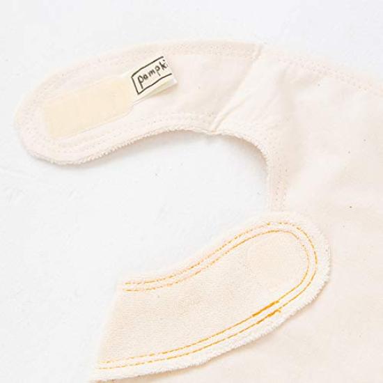 Y-1288 Pumpkins BABY 100% Organic Cotton [Cat Series] Cat Mini Bib Made in Japan (Natural)