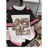 Round Neck Women's Short Sleeved T-shirt, Summer Baseball Shirt, Oversized Quick Drying Sports T-shirt
