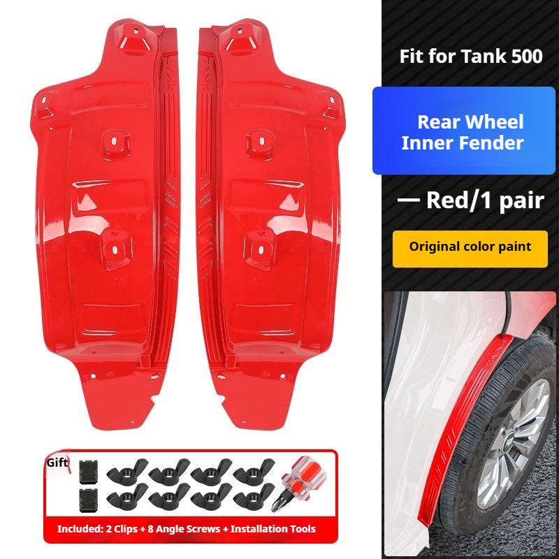 2Pcs for Tank 500 New Energy Vehicle Inner Fender Liner ABS Rear Fender PHEV Specific Accessories and Supplies Car Accessories