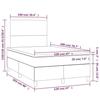 3141605 vidaXL Divan Bed with Mattress Taupe 120x200 Cm Fabric