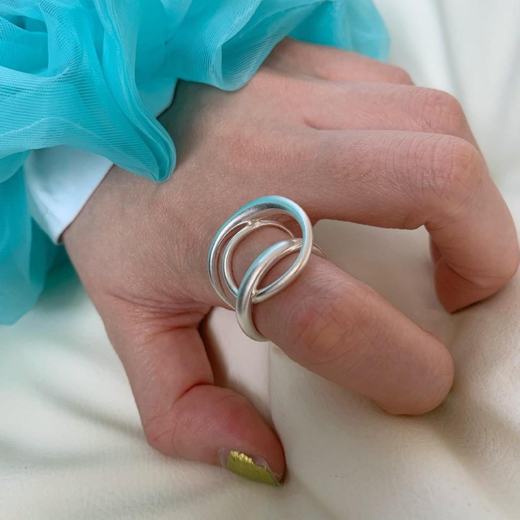 Geometric Bold Hip Hop Ring for Women – Trendy European & American Style, Open Creative Index Finger Design