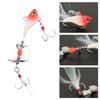 Sequin Luminous Simulation Artificial Fishing Lure Bait with Feather Rotation VIB Fish Shape