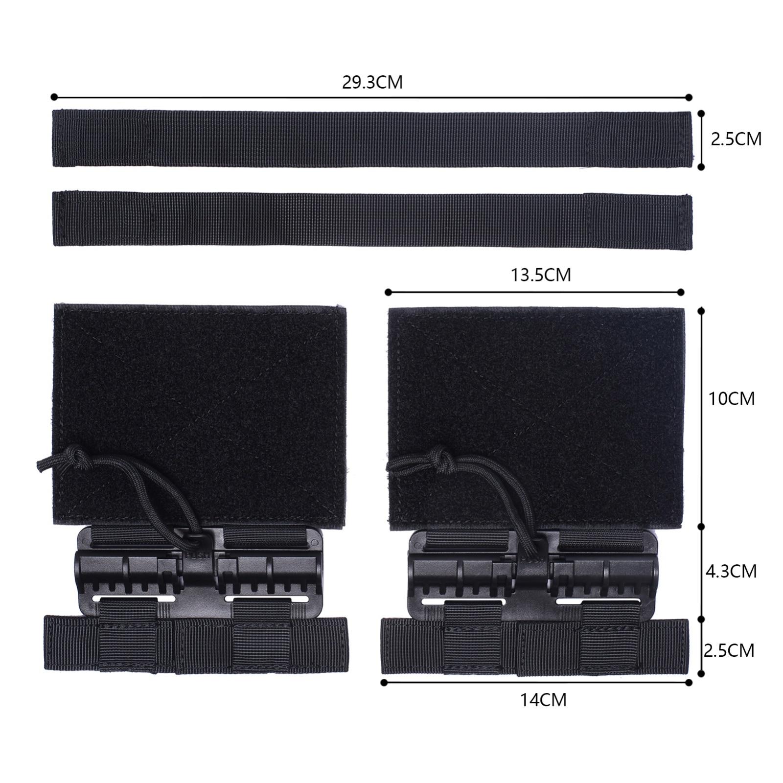 Kit Fibbie Tattiche A Sgancio Rapido In Nylon 1000D E Tegris - Per Gilet E Pannelli MOLLE, Compatibile Con Cummerbund Da 7,6 Cm