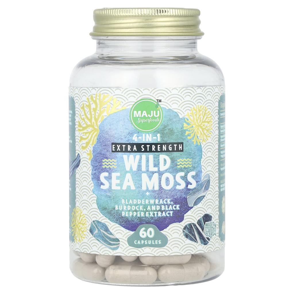 Wild Sea Moss, Extra Strength, 60 Capsules