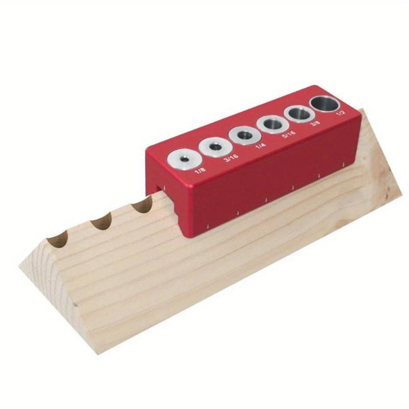 Selbstzentrierender Dübelbohrschablone Holz Dübel Loch Bohranleitung Holzbearbeitung Positionierer Locator 1/8'' bis 1/2''