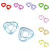 Hollow Heart Beads Candy Color Acrylic Handmade Supplies Loose Beads Crafted 10pcs For Jewelry Making DIY Accessories