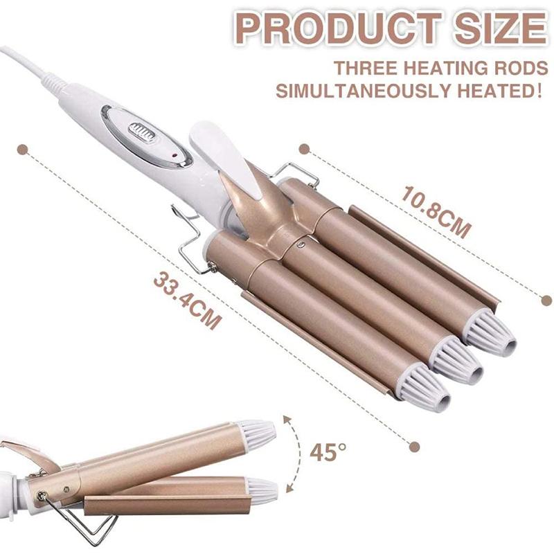 Professional Hair Tools Curling Triple Barrel Hair Styler Hair Curlers Electric Curling Hair Waver Styling Tool