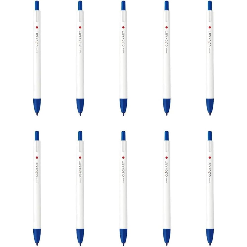 Zebra Water-based Pen Clickart Blue 10pcs B-WYSS22-BL