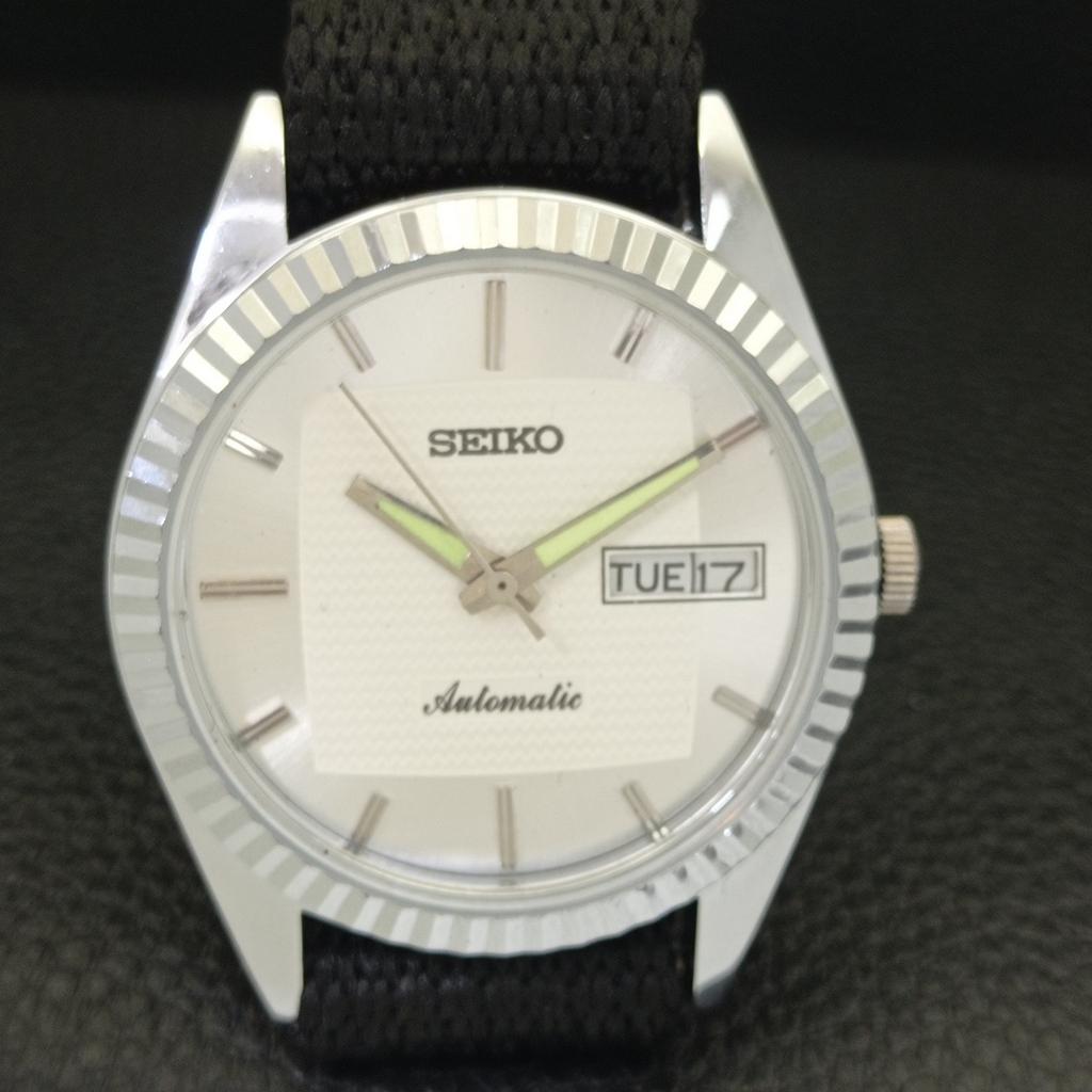 REFURBISHED VINTAGE SEIKO AUTOMATIC 6309A JAPAN MENS SILVER DIAL WATCH A701696-5 R206c-a701696
