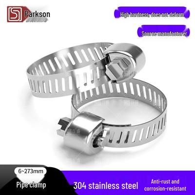 304 Stainless Steel Heavy Duty Hose and Pipe Clamps