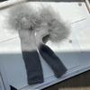 Punk Sleeve Feathered Gloves Wrist Warmer for Costume Party Short Mitten