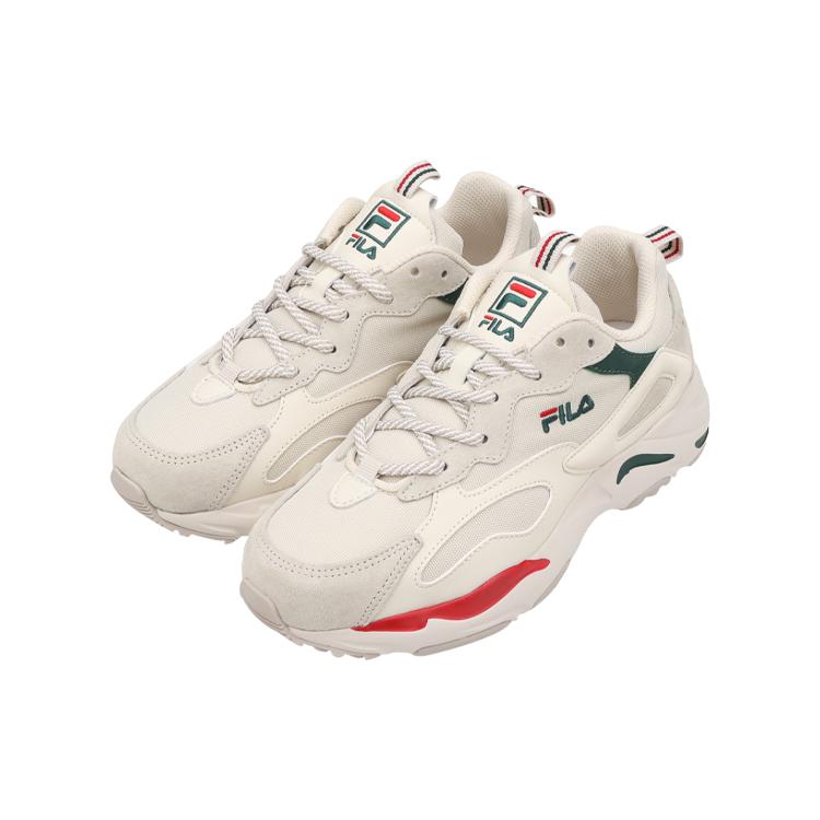 FILA Tracer Series Retro Shoe Gray Green Red Version Women's 1RM01153_926
