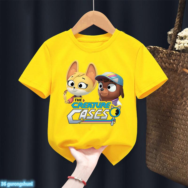 T-Shirt For Boys/Girls Funny Animethe Creature Cases Cartoon Print Tshirt Kids Summer Fashion Boys Clothes Short Sleeve Tops