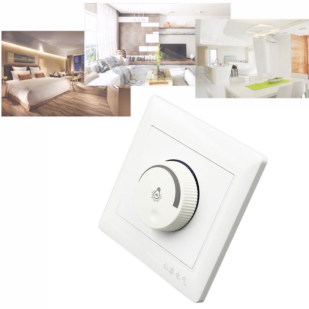 Durable Adjustable 86*86mm Brightness Controller Dimmer Switch Lamp Light Switch