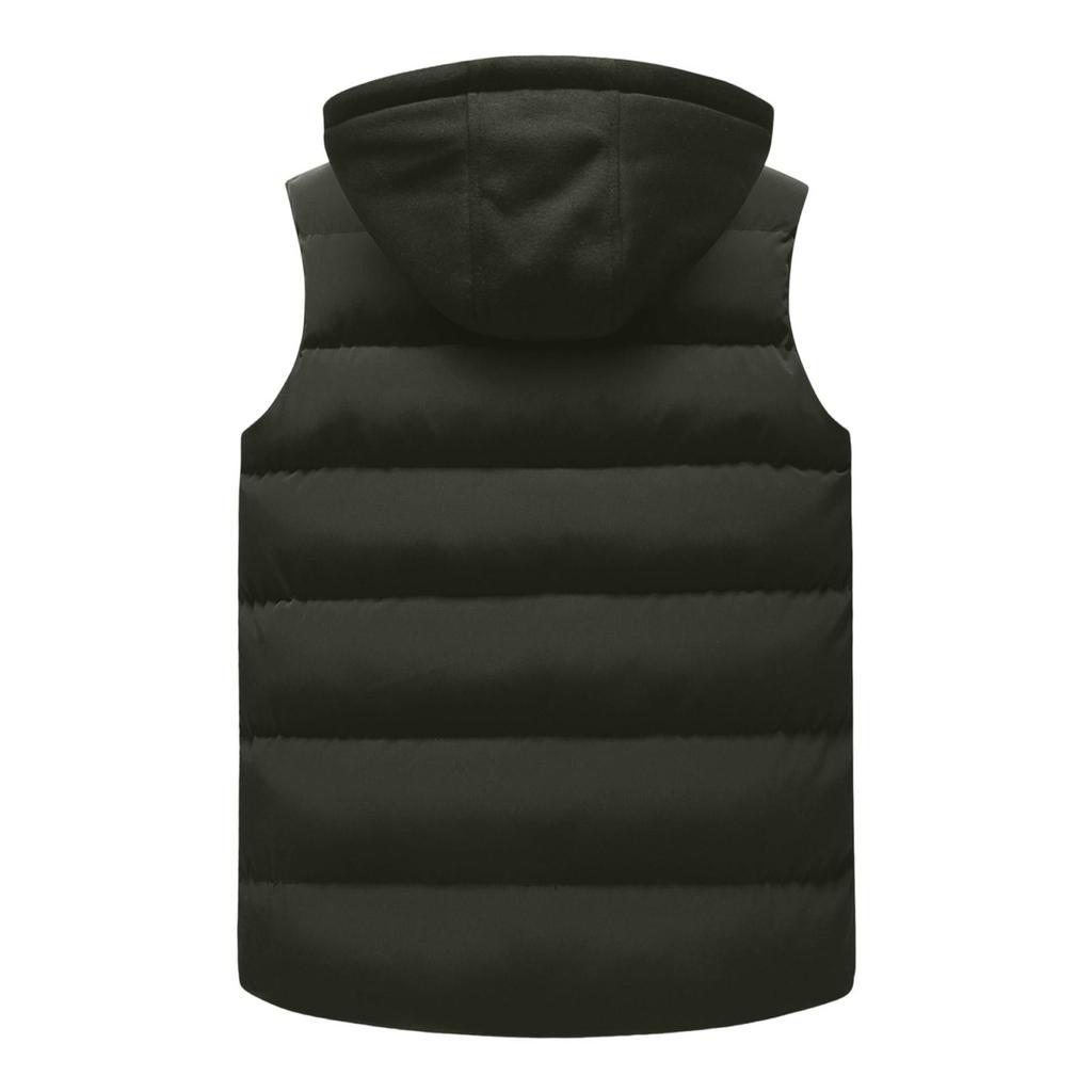 Casual Men'S Vest Men'S Loose Warm Down Cotton Vest Coat