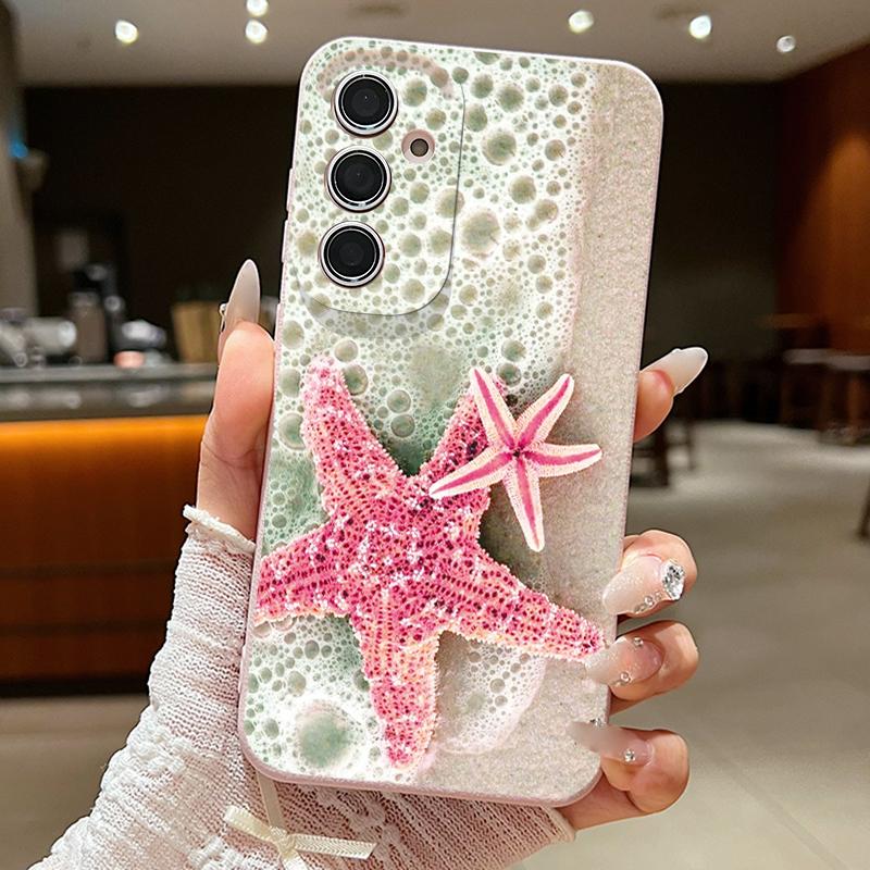 Starry Sea Dolphin Adventure Case For Samsung S26 S25 S24 Ultra S23 S22 S21 FE A15 A16 A17 A35 A36 A37 A54 A55 A56 A57 5G Leather Texture Cover