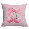 Pink Bow Cherry Sofa Cushion Cover Printed Pattern Pillow Case New Pillowcase  Home Decor