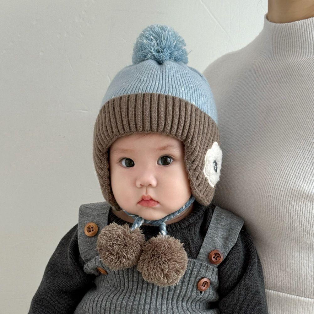 Chapéu de Lã Tricotado de Inverno para Bebês e Crianças Pequenas - Design Fofo e à Prova de Vento para Meninos e Meninas