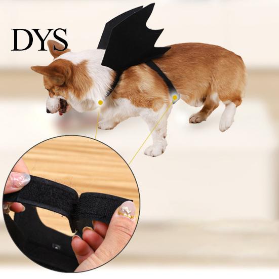 Pet Costume for Party Halloween Bat Wings Costume, Felt Black Harness Small Dogs Cats, Funny Dress Up Apparel Cosplay Parties And Holiday Decoration
