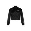 Jachetă Air Track Brodat Satin Scurtă Jachetă Casual Femei Negru BV4780-010