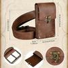 Style Collision! Steampunk Phone Bag with Medieval Leather Belt, the First Choice for Renaissance Cosplay Costume Accessories