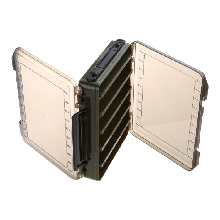 Double Sided Fishing Lure Storage Box Fishing Hooks Container Tackle-Organizer